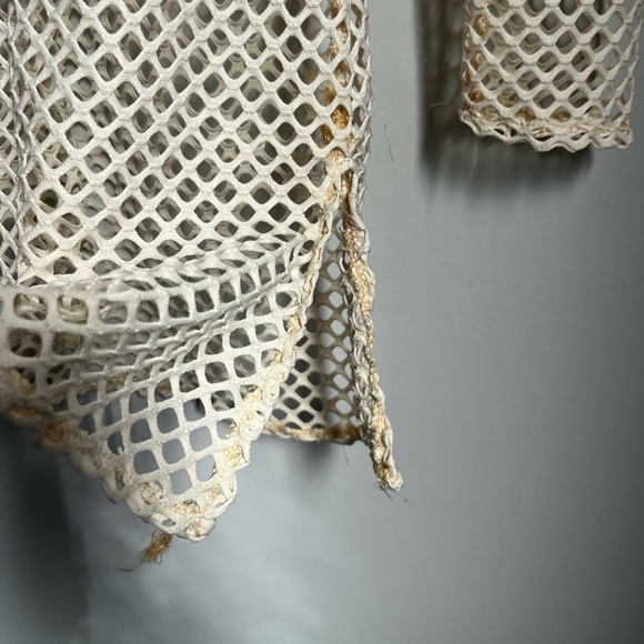Retro Cream Mesh Top - Picture 4 of 4